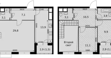 Appartement 3 chambres dans Razvilka, Fédération de Russie