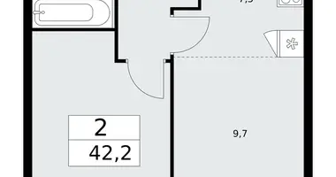 Apartamento 2 habitaciones en poselenie Sosenskoe, Rusia