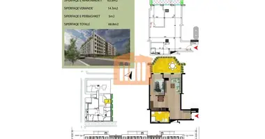 Apartamento 2 habitaciones en Bashkia Durres, Albania