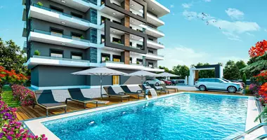 Mieszkanie 4 pokoi z parking, z basen, z besedka gazebo w Alanya, Turcja
