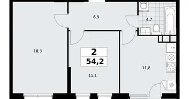 Appartement 2 chambres dans South-Western Administrative Okrug, Fédération de Russie