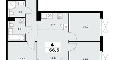 Appartement 4 chambres dans poselenie Sosenskoe, Fédération de Russie