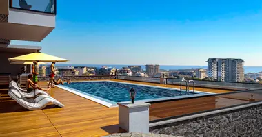 Penthouse 2 bedrooms with Balcony, with Air conditioner, with Sea view in Avsallar, Turkey