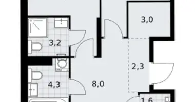 Appartement 3 chambres dans Kommunarka, Russie