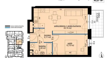 Apartamento 2 habitaciones en Poznan, Polonia