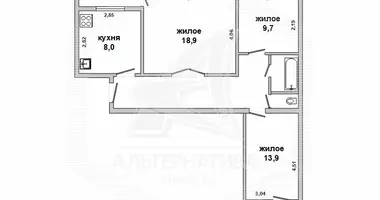 Apartamento 1 habitación en Brest, Bielorrusia