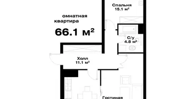 Квартира 2 комнаты в Ташкент, Узбекистан