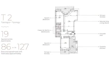 Apartamento 2 habitaciones en Quelfes, Portugal