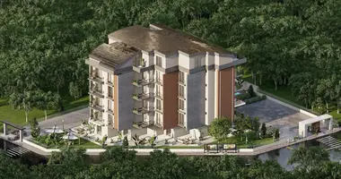 Penthouse 3 chambres avec Balcon, avec Climatiseur, avec Vue sur la montagne dans Konyaalti, Turquie