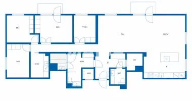 Mieszkanie 5 pokojów w Oulun seutukunta, Finlandia