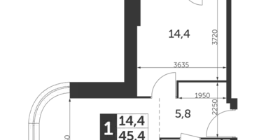 Wohnung 1 zimmer in Nordöstlicher Verwaltungsbezirk, Russland