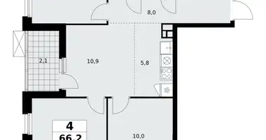 Apartamento 4 habitaciones en Moscú, Rusia