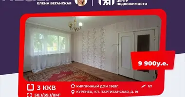 3 room apartment in Kuraniec, Belarus
