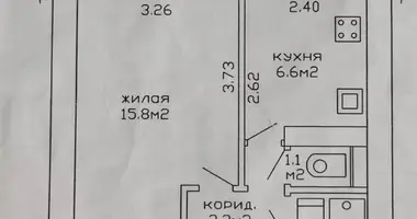 1 room apartment in Minsk, Belarus