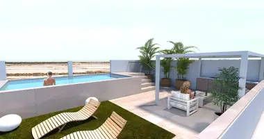 Bungalow 2 bedrooms with private pool, near schools in San Pedro del Pinatar, Spain