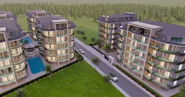 Wohnung 3 Zimmer mit Aufzug, mit Schwimmbad, mit Internet in Alanya, Türkei