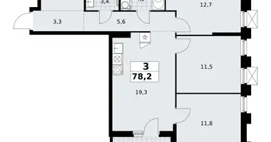 Appartement 3 chambres dans Troïtsk, Russie