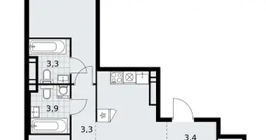 Appartement 3 chambres dans poselenie Sosenskoe, Fédération de Russie