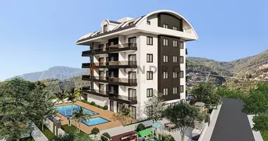 Mieszkanie 1 pokój z balkon, z winda, z klimatyzacja w Alanya, Turcja