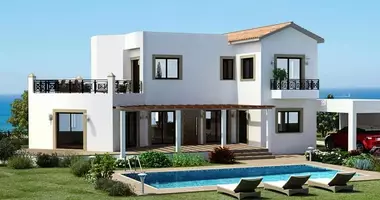 Villa 3 habitaciones con Vistas al mar, con Piscina, con Vista a la montaña en Kouklia, Chipre