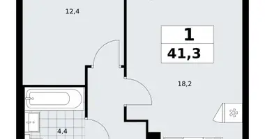 Appartement 1 chambre dans Kommunarka, Russie