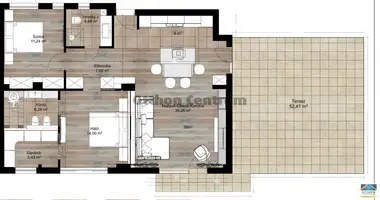 Apartamento 3 habitaciones en Budapest, Hungría