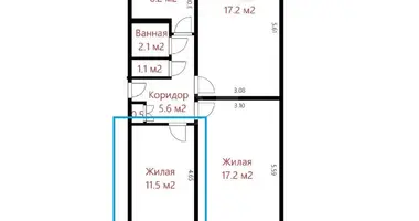 Apartamento 3 habitaciones en Minsk, Bielorrusia