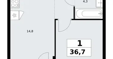 Apartamento 1 habitación en Kommunarka, Rusia