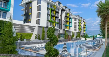 Apartamento 1 habitacion con la piscina, con Gartennutzung, con kabel sat tv en Mahmutlar, Turquía