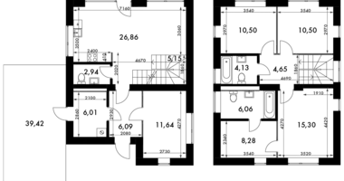 Casa de campo 4 habitaciones en Svetlyye Gory, Rusia