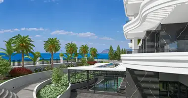 Penthouse 2 bedrooms with Balcony, with Air conditioner, with Sea view in Alanya, Turkey