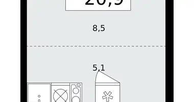 Appartement 1 chambre dans poselenie Desenovskoe, Fédération de Russie