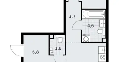 3 room apartment in Postnikovo, Russia