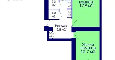 2 room apartment in Minsk, Belarus