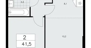 2 room apartment in poselenie Sosenskoe, Russia