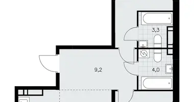 Apartamento 3 habitaciones en poselenie Sosenskoe, Rusia