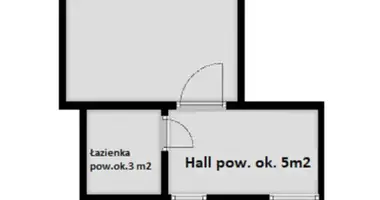 1 room apartment in Warsaw, Poland