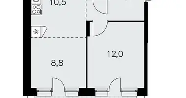 Apartamento 3 habitaciones en poselenie Sosenskoe, Rusia