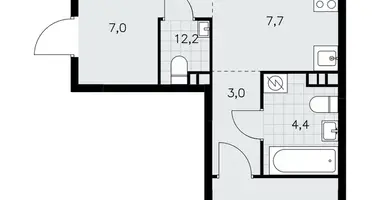 Apartamento 3 habitaciones en poselenie Sosenskoe, Rusia