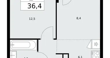 Apartamento 2 habitaciones en poselenie Sosenskoe, Rusia