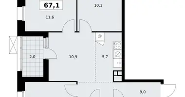 Appartement 4 chambres dans poselenie Sosenskoe, Fédération de Russie