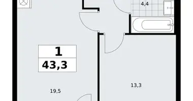 Apartamento 1 habitación en Kommunarka, Rusia