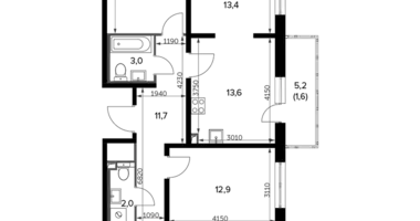 Wohnung 4 zimmer in Leninsky District, Russland