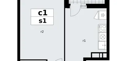 Apartamento 1 habitación en poselenie Sosenskoe, Rusia