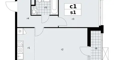 Apartamento 2 habitaciones en poselenie Sosenskoe, Rusia