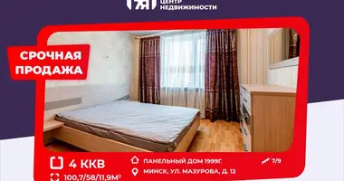 Apartamento 4 habitaciones en Minsk, Bielorrusia