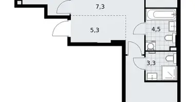 Appartement 3 chambres dans Kommunarka, Russie