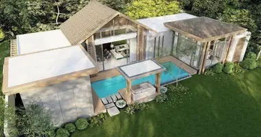 Villa 4 bedrooms with parking, new building, with Air conditioner in Phuket, Thailand