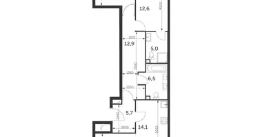 Apartamento 3 habitaciones en North-Eastern Administrative Okrug, Rusia