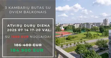 Mieszkanie 3 pokoi w Wilno, Litwa